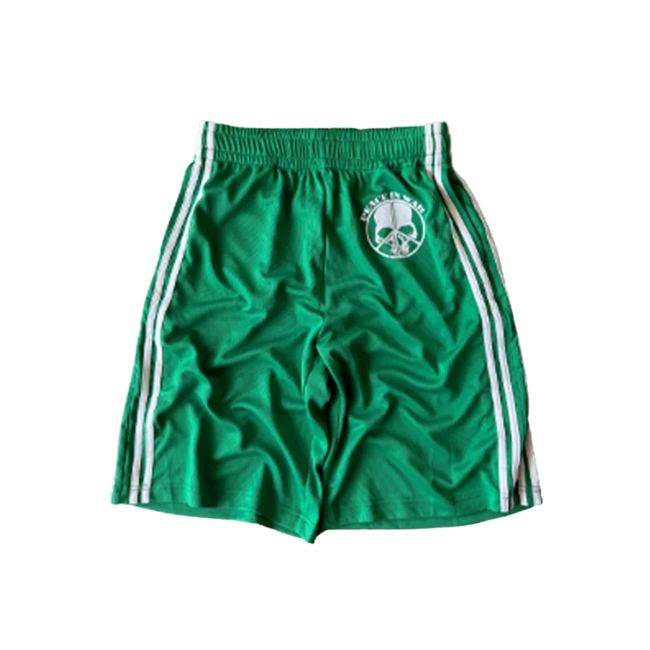 Peaceinwar Green Skull Shorts Peaceinwar Green Skull Shorts