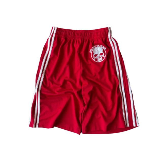 Peaceinwar Red Skull Shorts Peaceinwar Red Skull Shorts