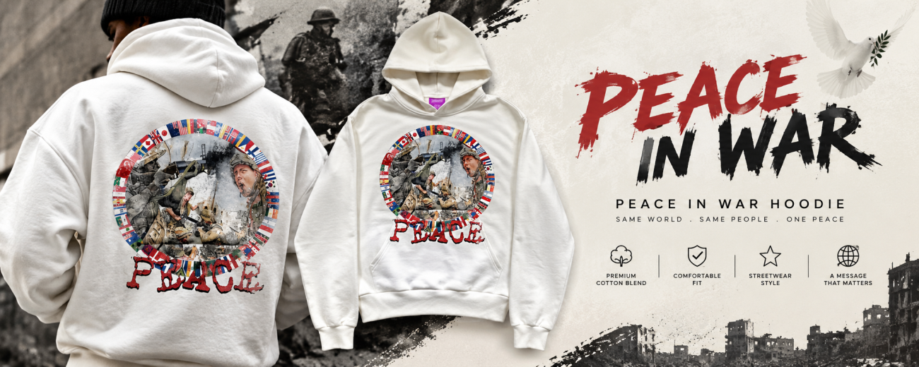 Peace In War Hoodie: Effortless Streetwear for Every Season